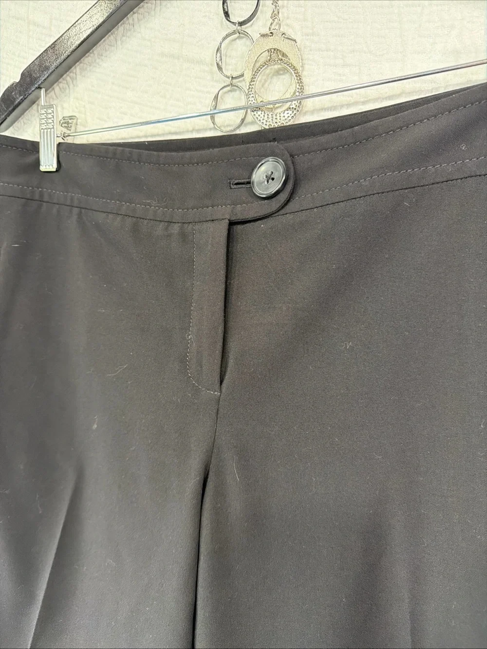 The Limited Cassidy Wide Leg Dress Pants Size 10 Black Trousers Slacks Office - Picture 6 of 16